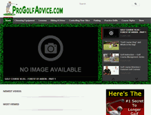 Tablet Screenshot of progolfadvice.com